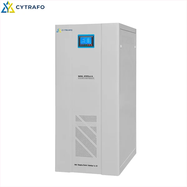 SBW 200–400kVA High-Power Three-Phase Voltage Stabilizer Internal structure and production inspection