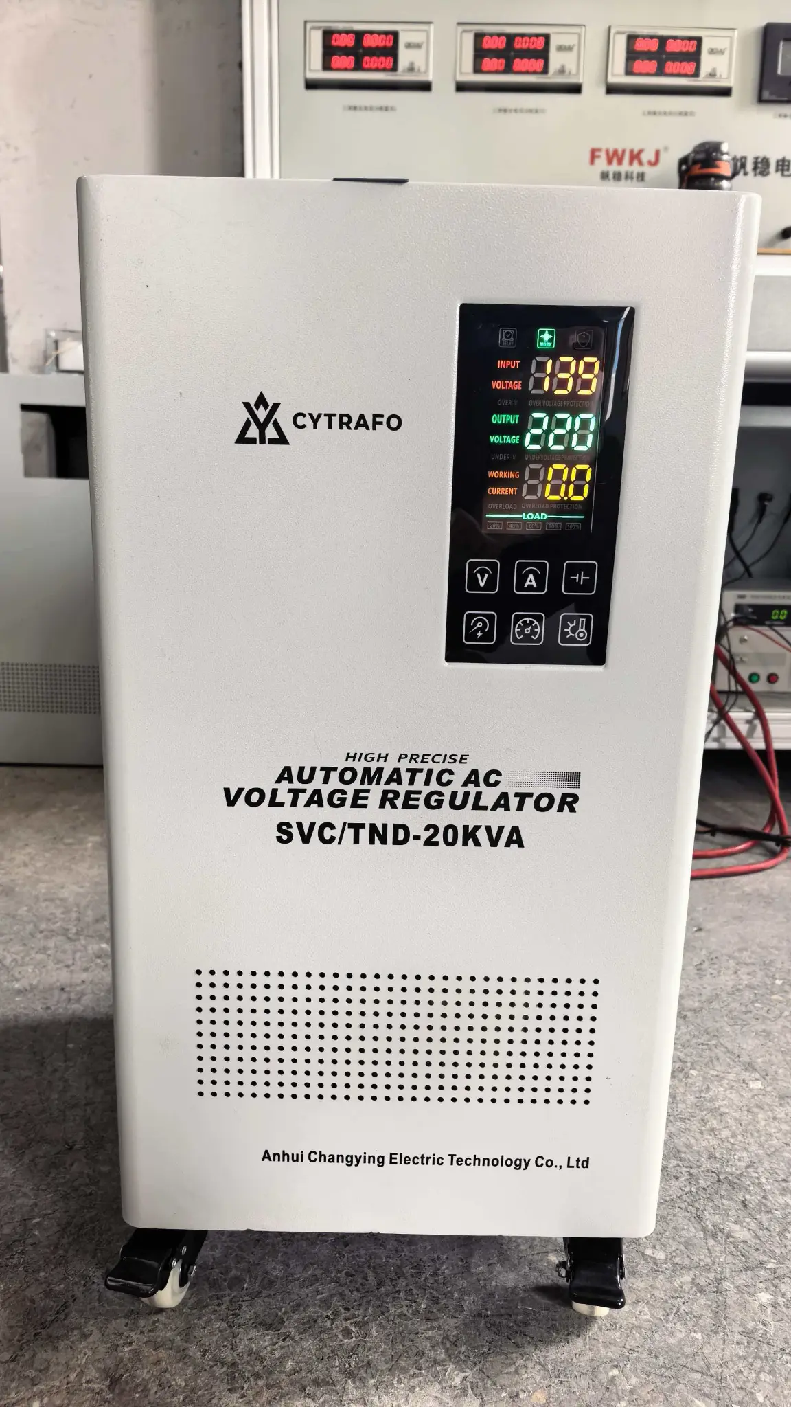 SVC/TND 20kVA Single-Phase Automatic Voltage Stabilizer Internal structure and production inspection