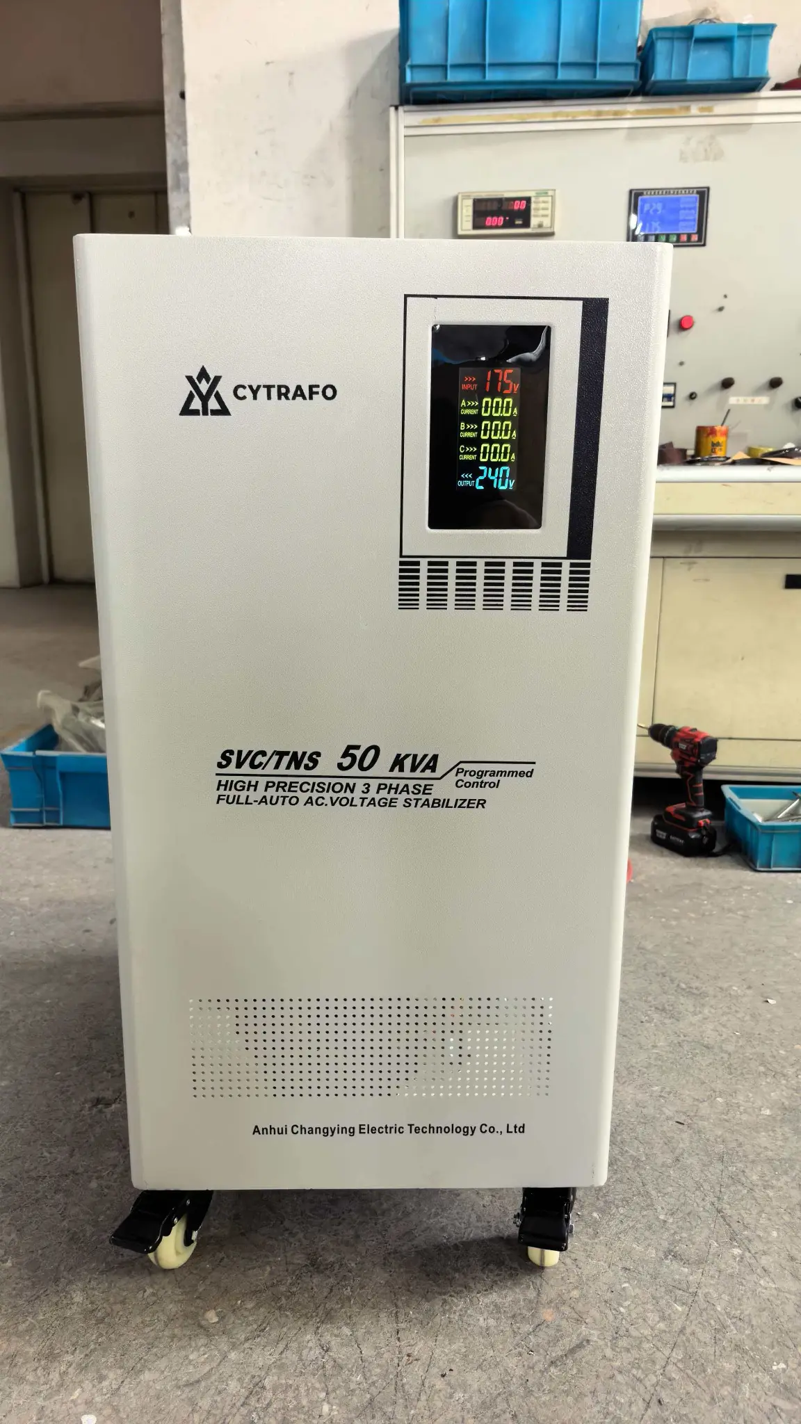 CYTRAFO SVC/TNS 50kVA high-precision three-phase AC voltage stabilizer