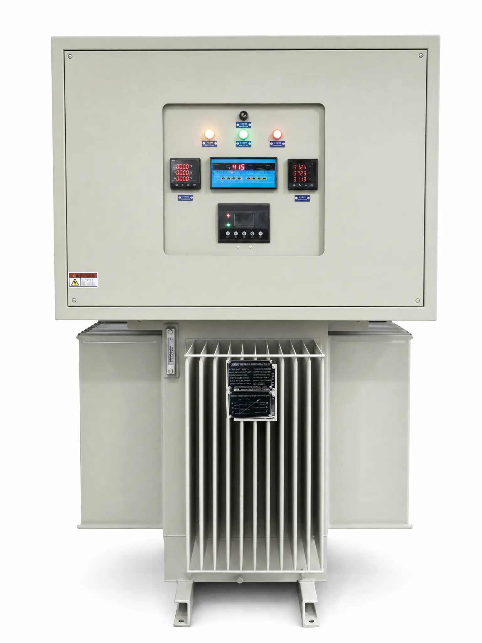 CYTRAFO TNSJA oil-immersed voltage stabilizer with digital metering control panel